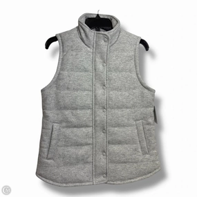 Heat Sealed Edges Reflective details Vest Puffer & Quilted By Croft And Barrow In Grey, Size: S