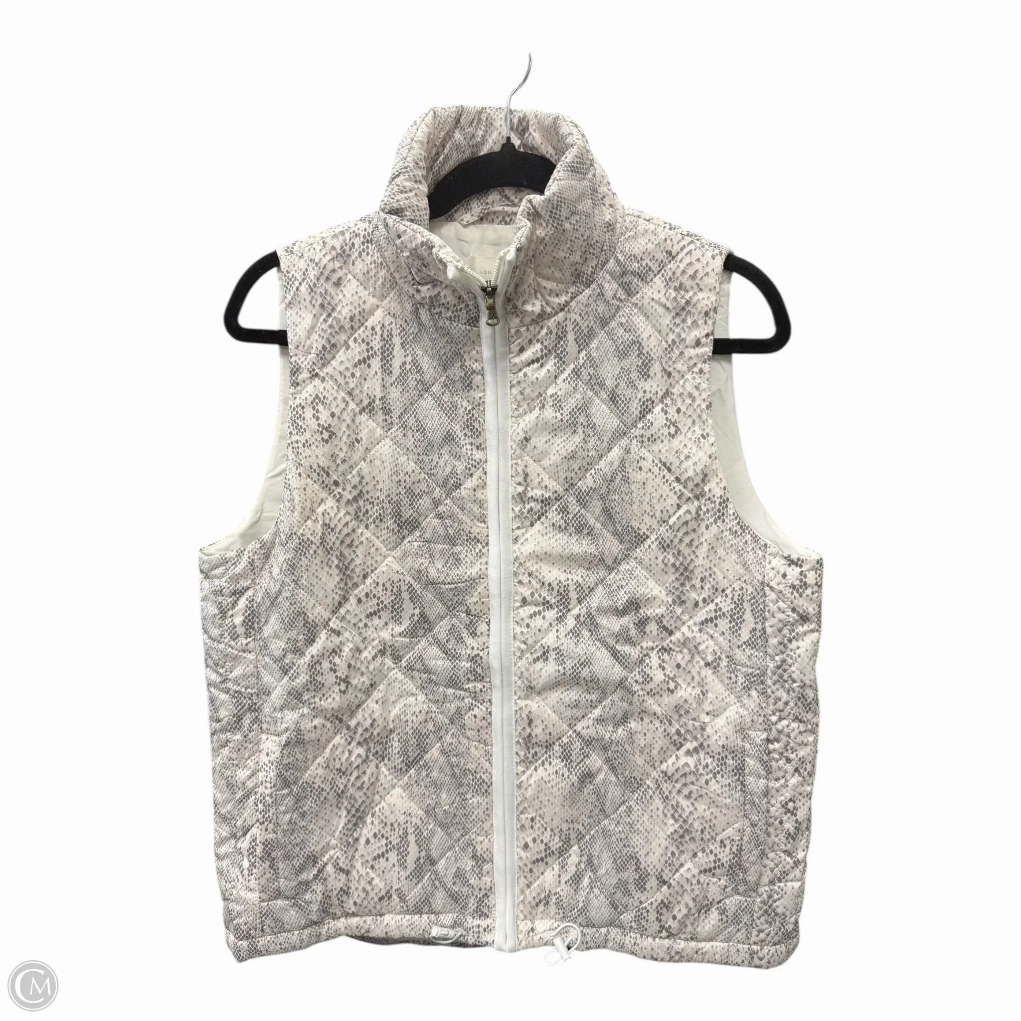 Vest Puffer & Quilted By Lou And Grey In Snakeskin Print, Size: S Anti Slip Interior