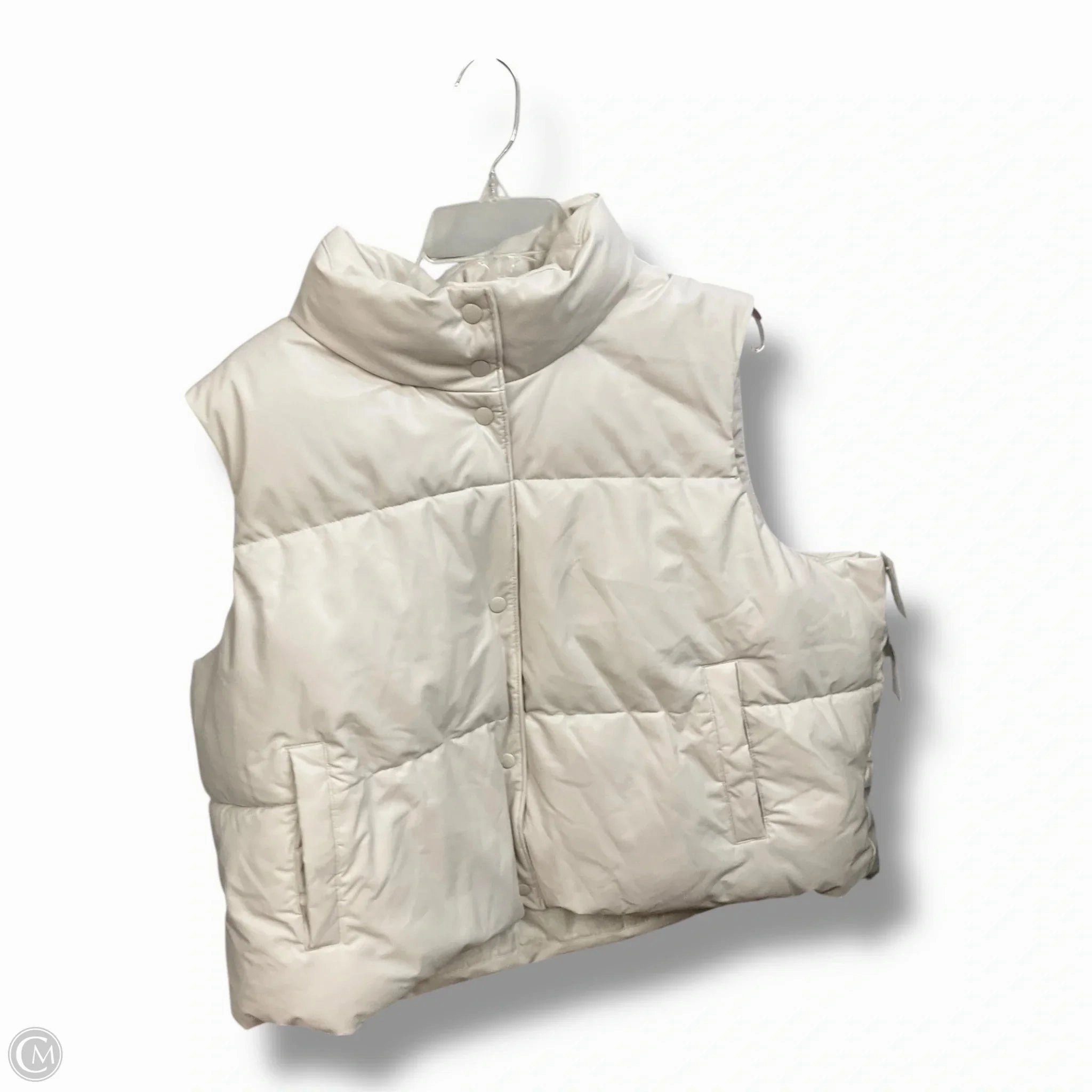 Cool Climate Sleek Utility Vest Puffer & Quilted By Old Navy In White, Size: Xxl