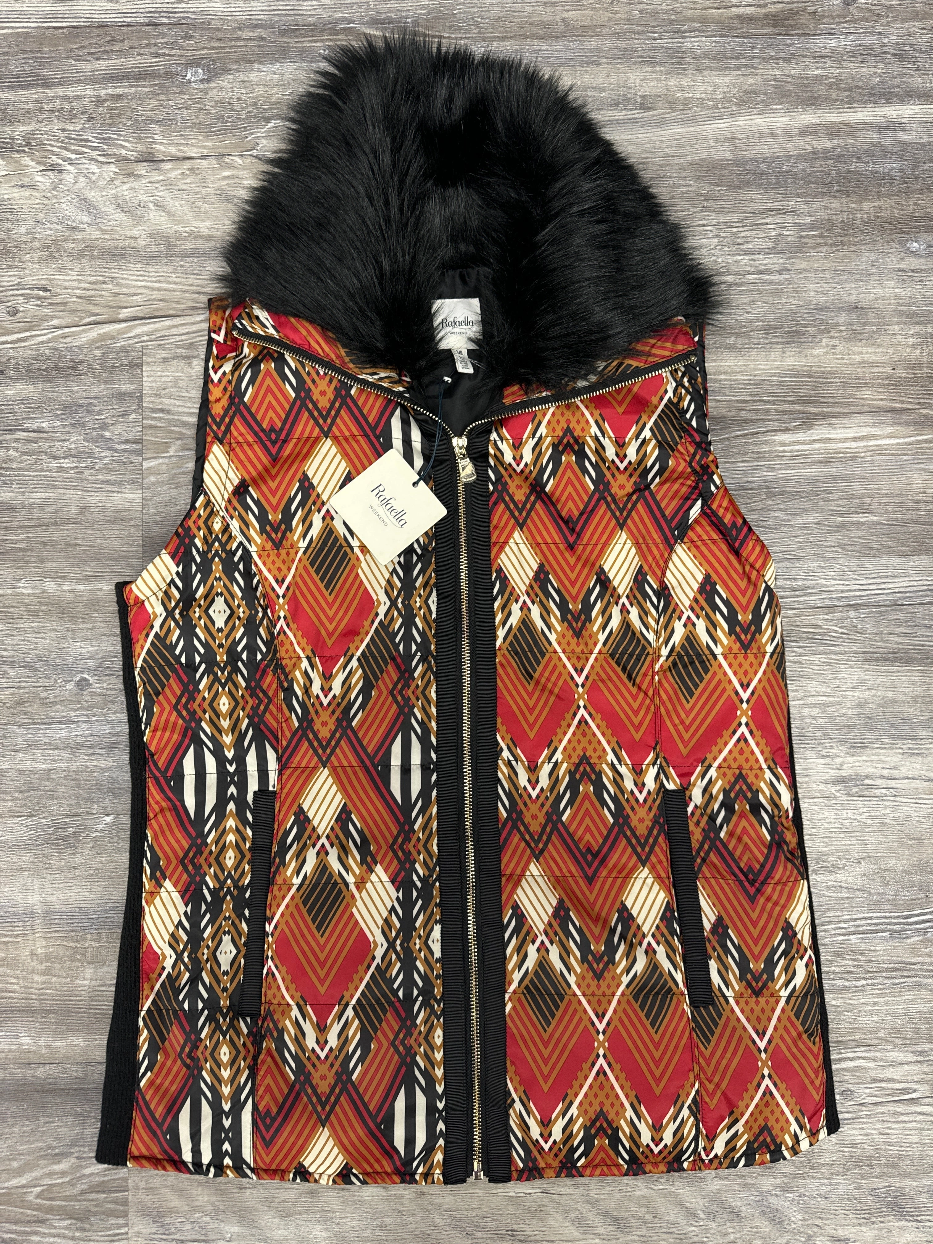 Comfort Focused Design Vest Puffer & Quilted By Rafaella In Red, Size: L