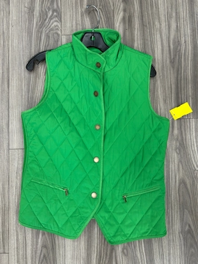 All Day Layering WaterproofDesign Vest Puffer & Quilted By Talbots In Green, Size: S