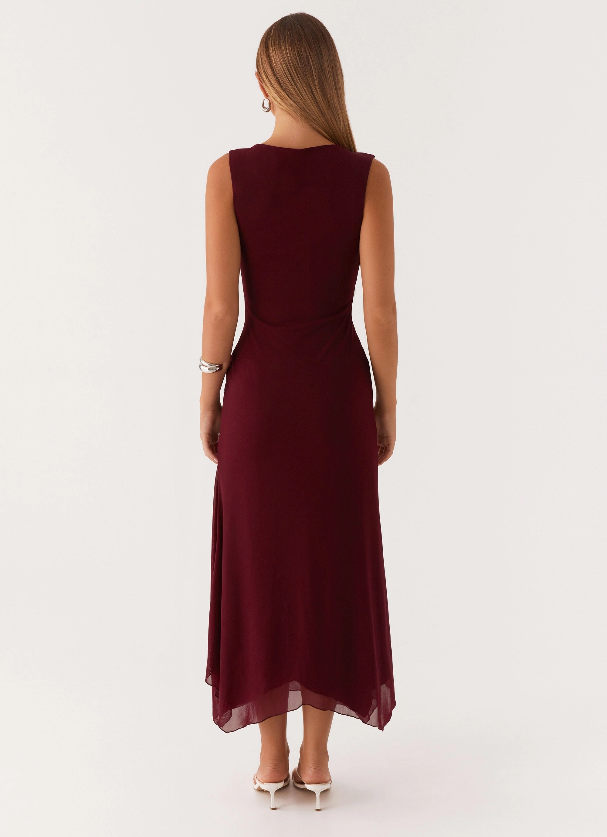 Pure Tone Pure Piece Murphy Maxi Dress - Deep Maroon