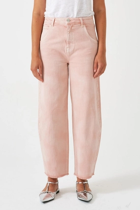 Faded Wash S&M Bo Jeans in Cloudy Peony Pink