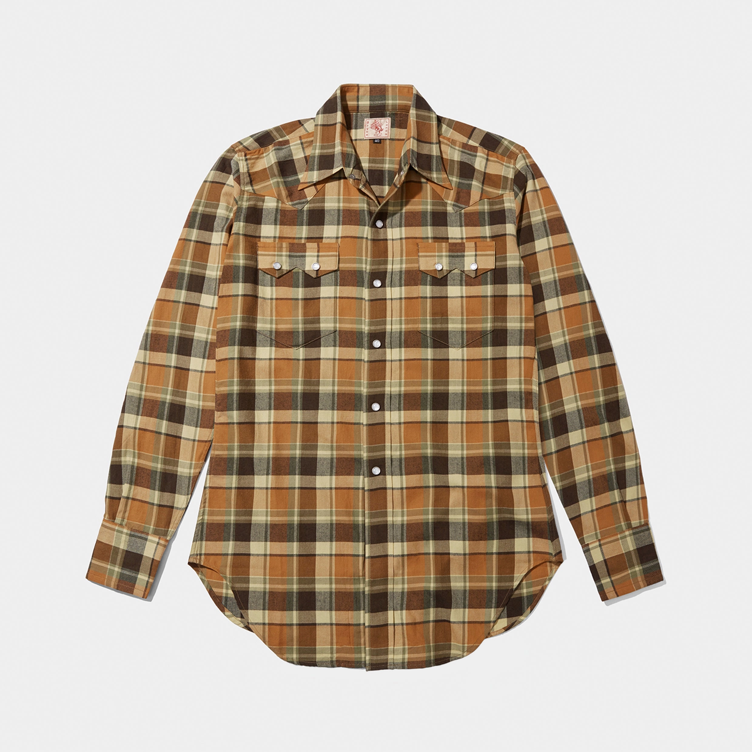 Sawtooth Westerner Brown Check Classic Comfort