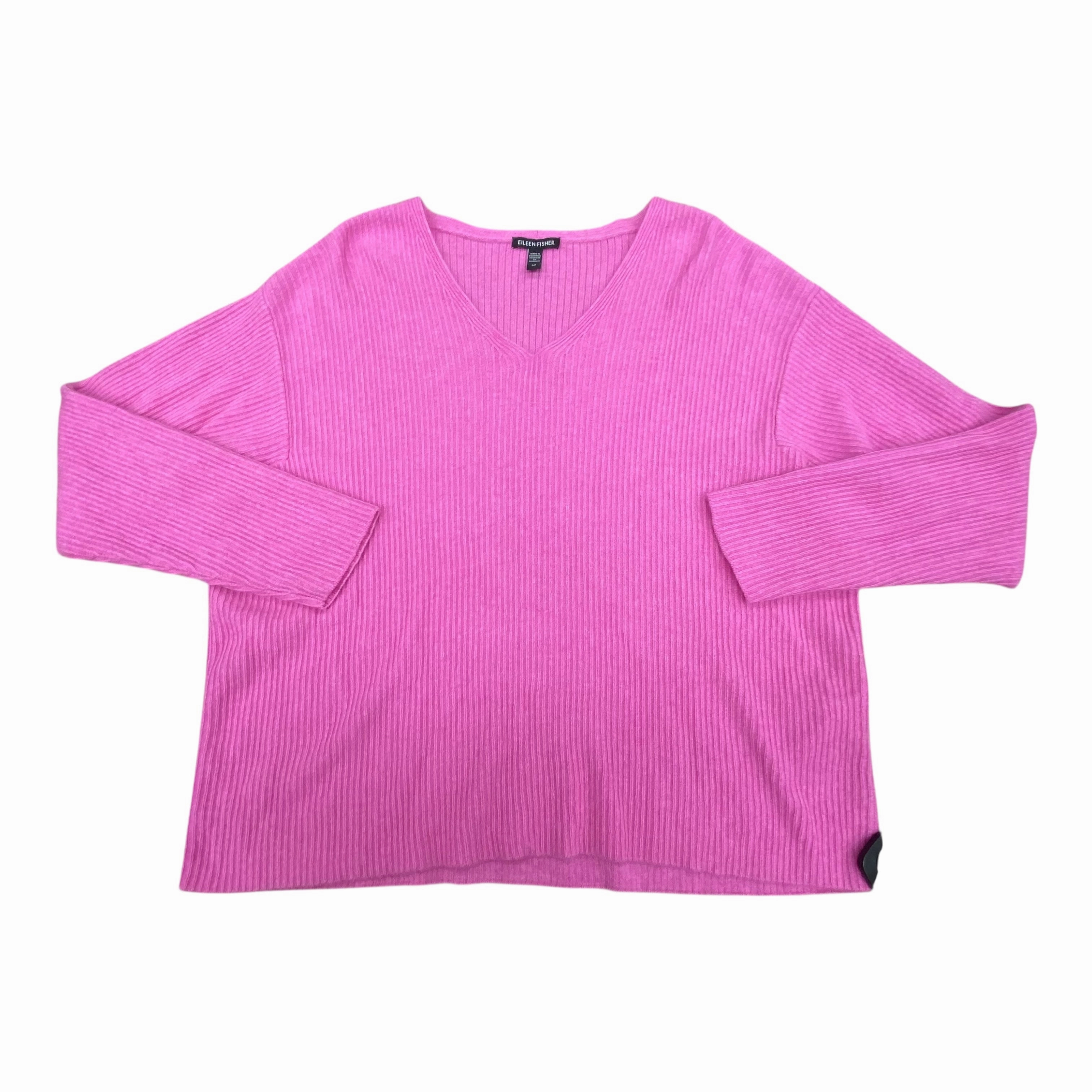 Sweater Designer By Eileen Fisher In Pink, Size:S Premium Cotton Blend