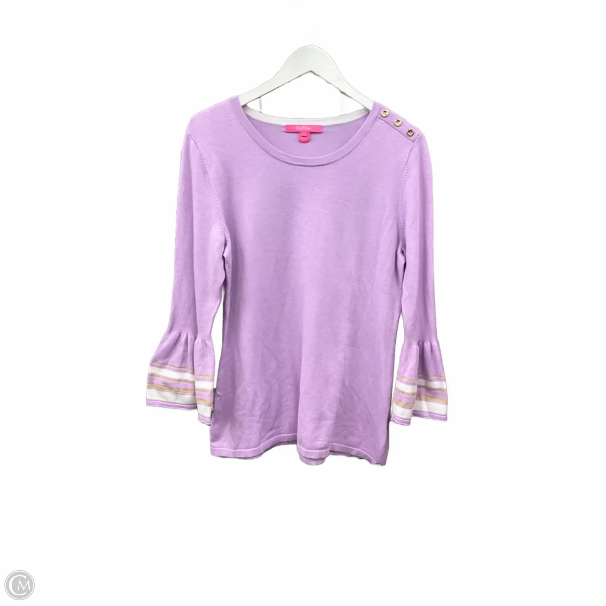 Sweater Designer By Lilly Pulitzer In Purple, Size: L Eco Dye Process