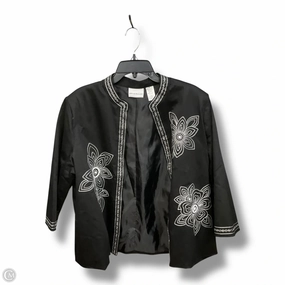 Zipper Guard Weatherproofing Jacket Other By Alfred Dunner In Black & White, Size: Xl