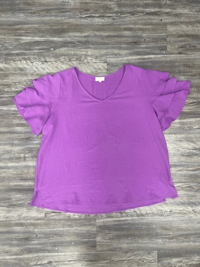 Top Short Sleeve By Oddi  Size: 3x Thermal Regulation Layer Colorfast Dye