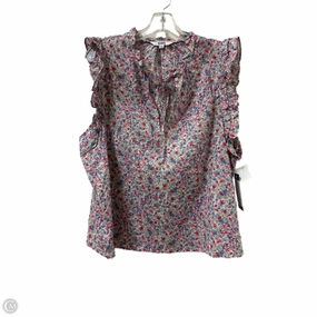 Universal Silhouette Everyday Casual Top Short Sleeve By Bb Dakota In Floral Print, Size: 1x