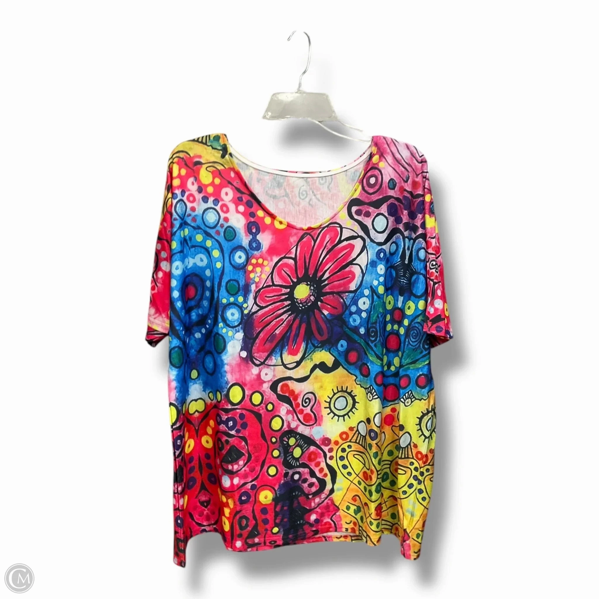 Top Short Sleeve By Cmc In Multi-colored, Size: 4x Elegant Detail Unisex