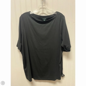 Top Short Sleeve Basic By Lauren By Ralph Lauren In Black, Size: 2x Cozy Hug
