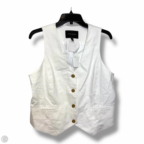 Vest Other By Banana Republic In White, Size: 10 Drop Tail Hem Airflow Ventilation