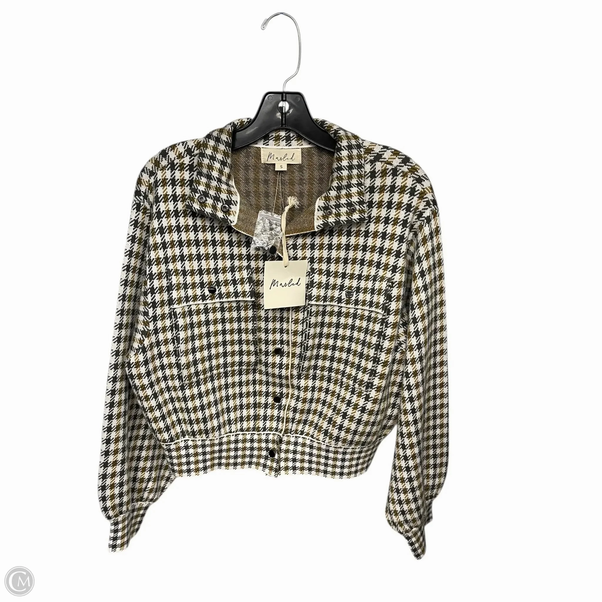 Recycled Material Construction Jacket Other By Marled In Plaid Pattern, Size: S