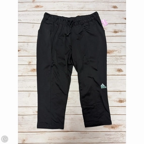 Athletic Pants By Adidas In Black, Size: 1x TearResistantMaterial