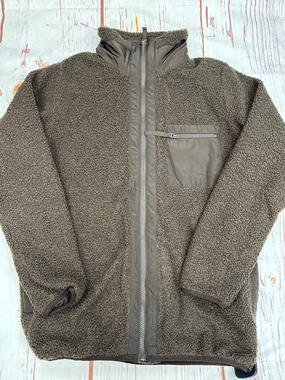 Jacket Fleece By Mono B In Brown, Size: S AntiSnag Lining Material