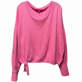 Soft touch layer Breathable Stretch Fit Nariah Sweater Designer By Lilly Pulitzer In Pink Shandy, Size: XXL