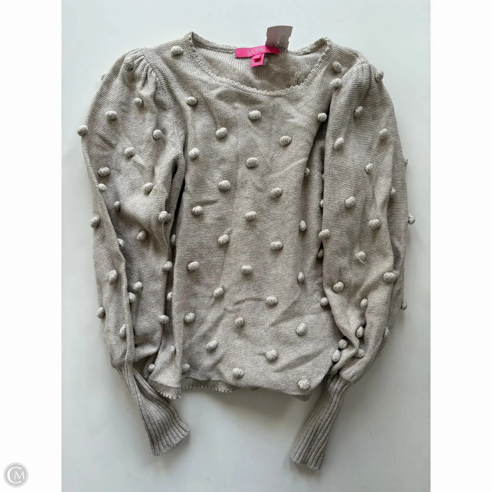 Sweater Designer By Lilly Pulitzer In Beige, Size: Xxs Timeless Knit Quick Dry Fit