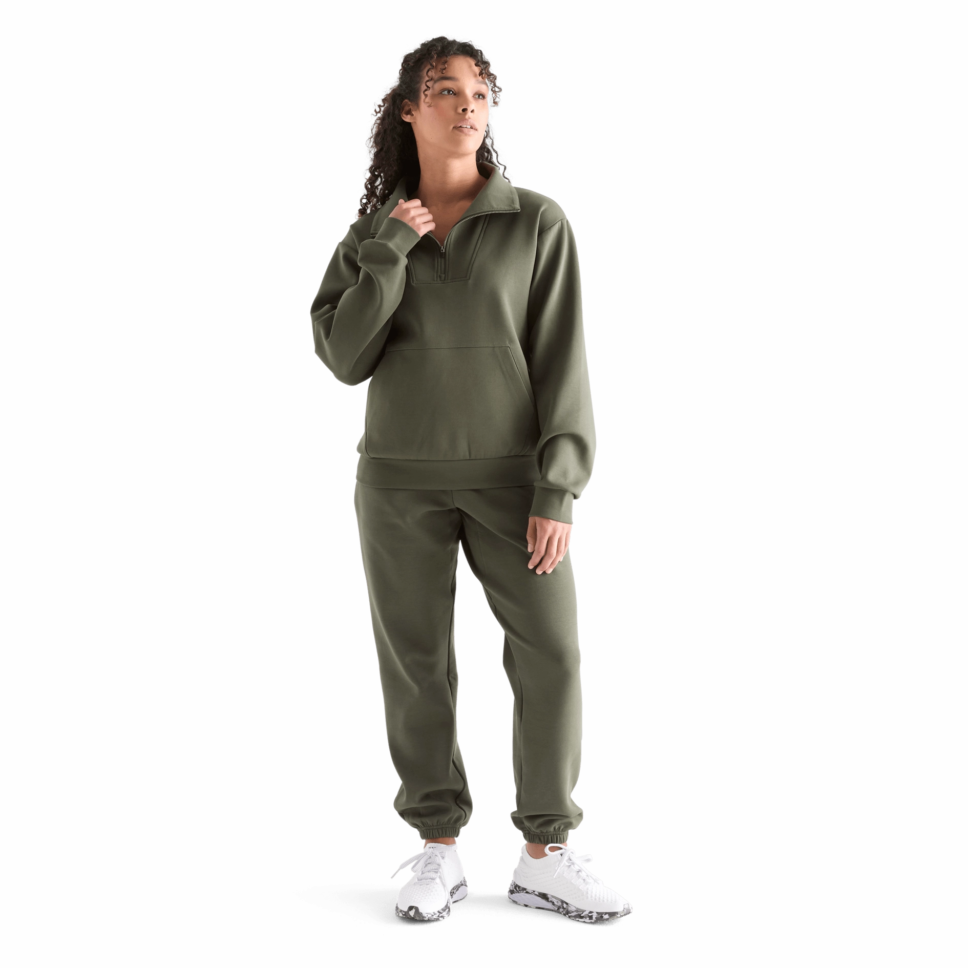 Women's Allday Elements 1/4 Zip hat accents Best-selling