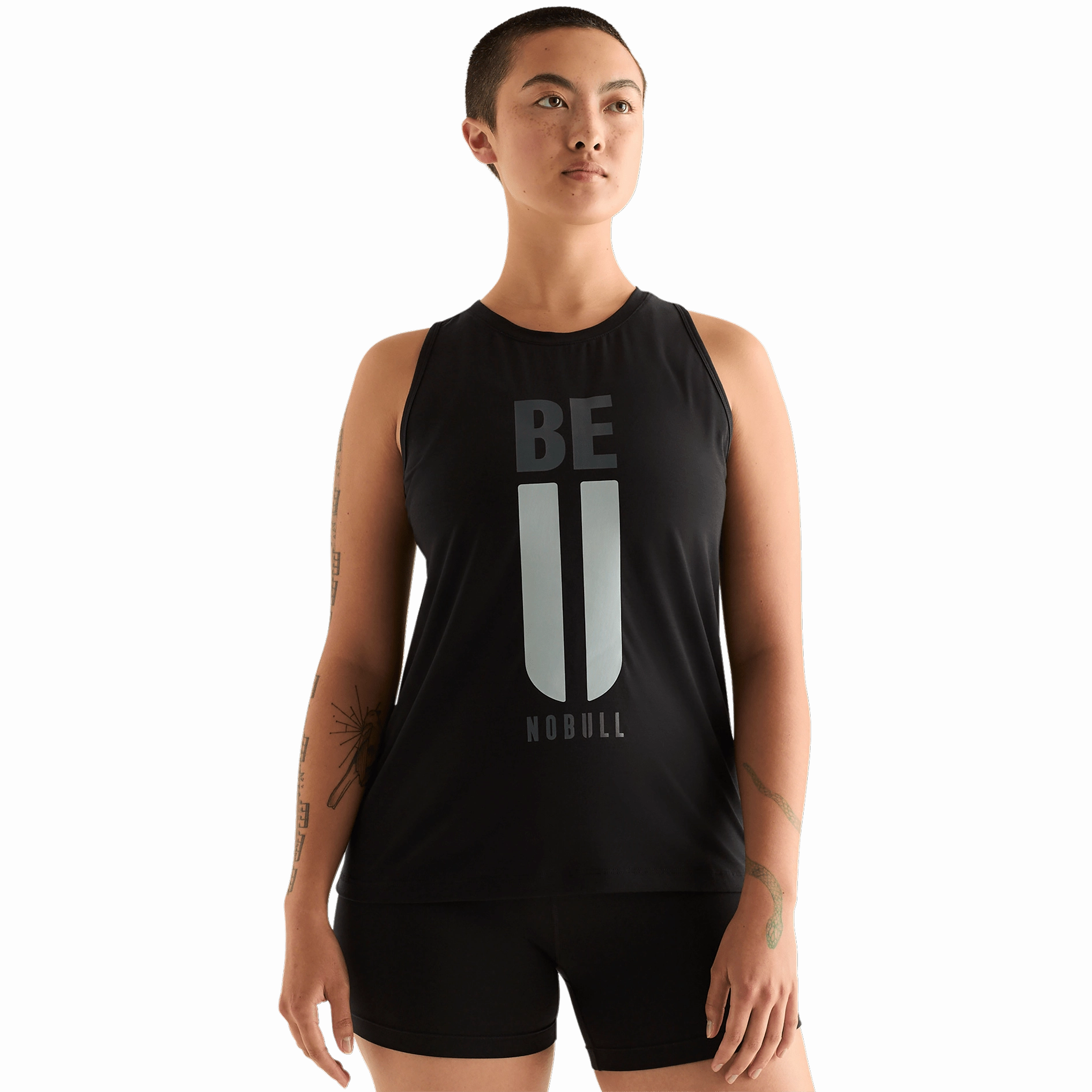 Sporty Design Snag Resistant Fabric Women's Be U High-Neck Tank