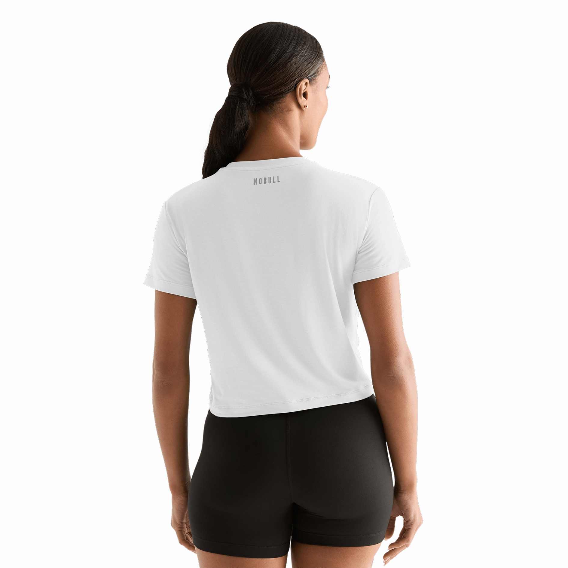 Women's Boxy Tee Ribbed Trim Details TaglessDesign