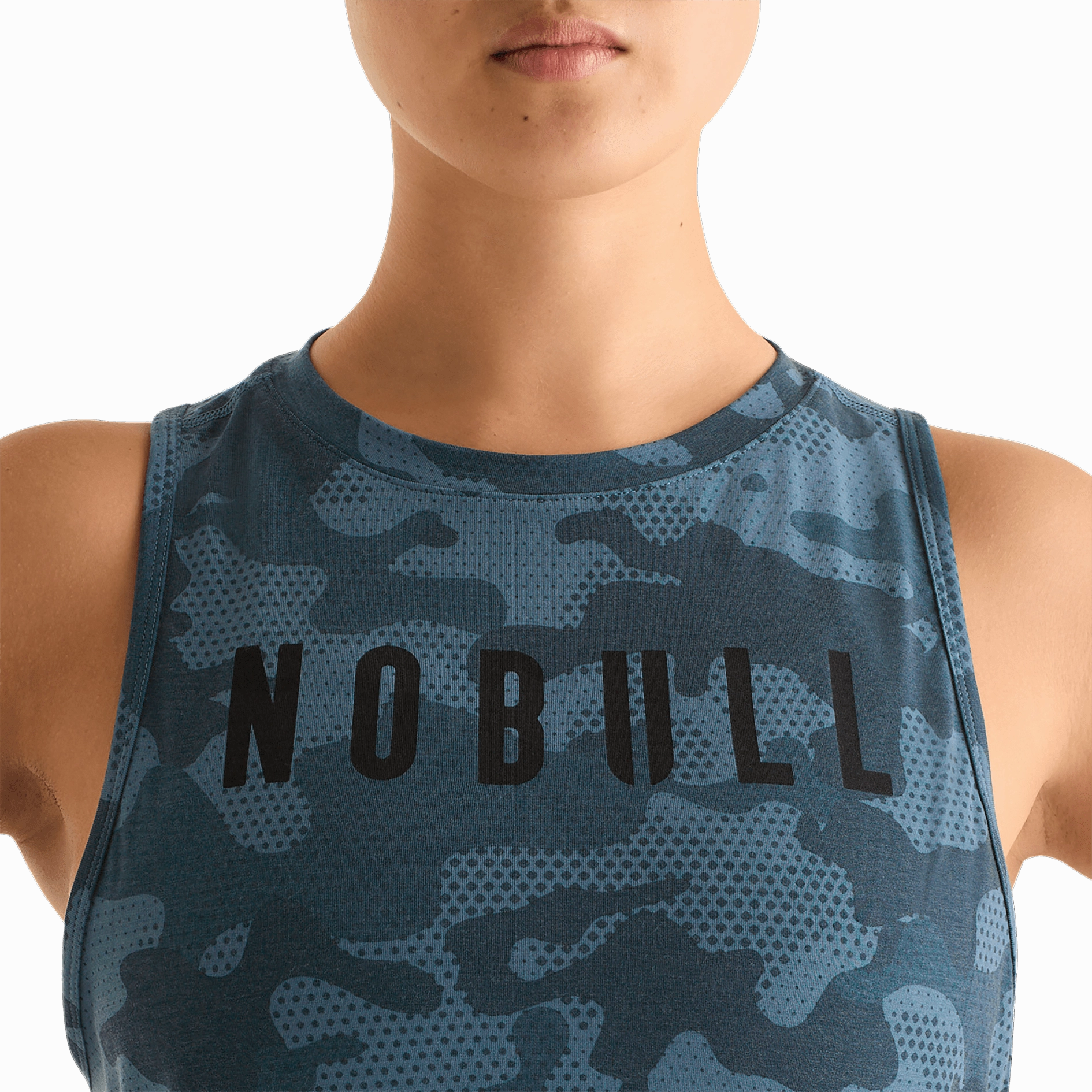 HighDensity Knit Slim Fit Design Women's Camo NOBULL Muscle Tank