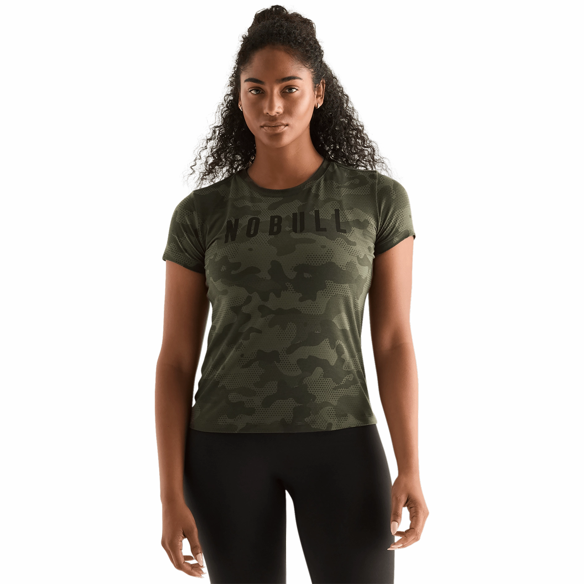 Soft Blended Fabric Women's Camo NOBULL Tee