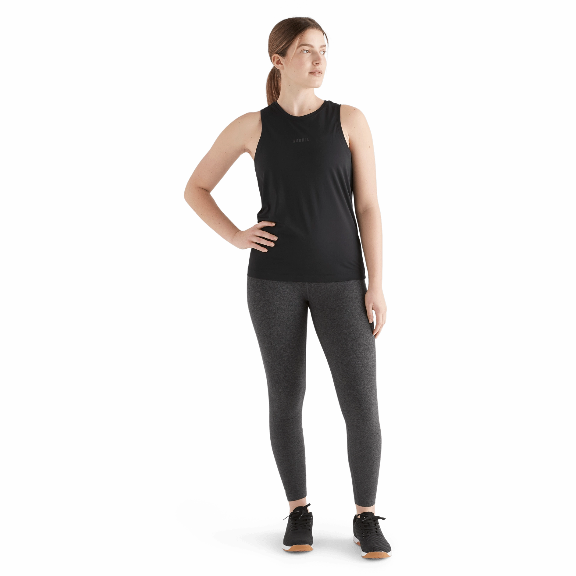 Self Fabric Tie Silicone Print Detail Women's Deltapeak? Micro Textured Tank