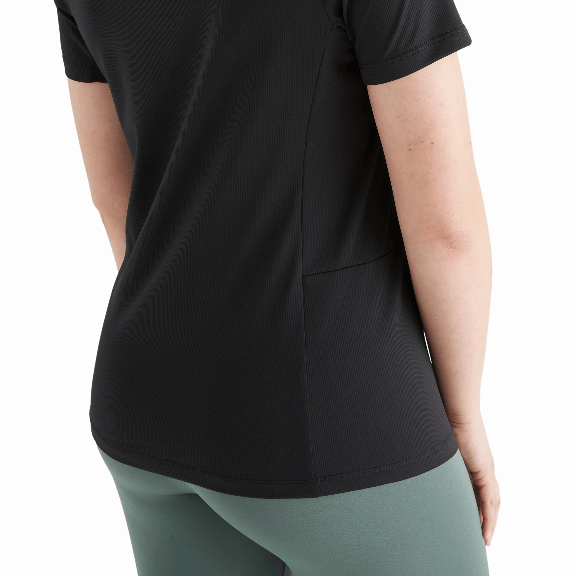 Women's Deltapeak? Micro Textured Tee Stretchy Top QuickDryTechnology