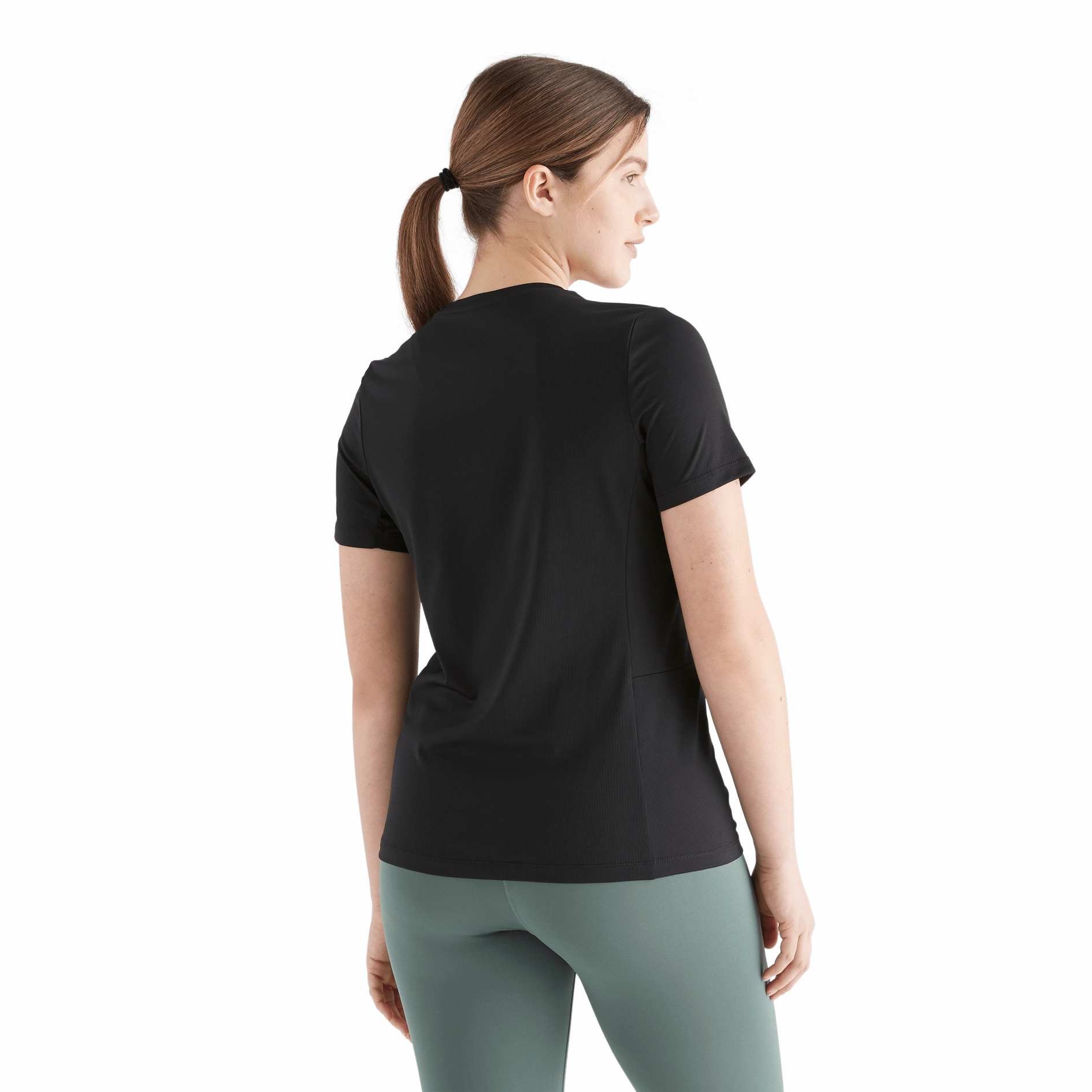 Women's Deltapeak? Micro Textured Tee Reinforced Stitching Quick Access Zipper