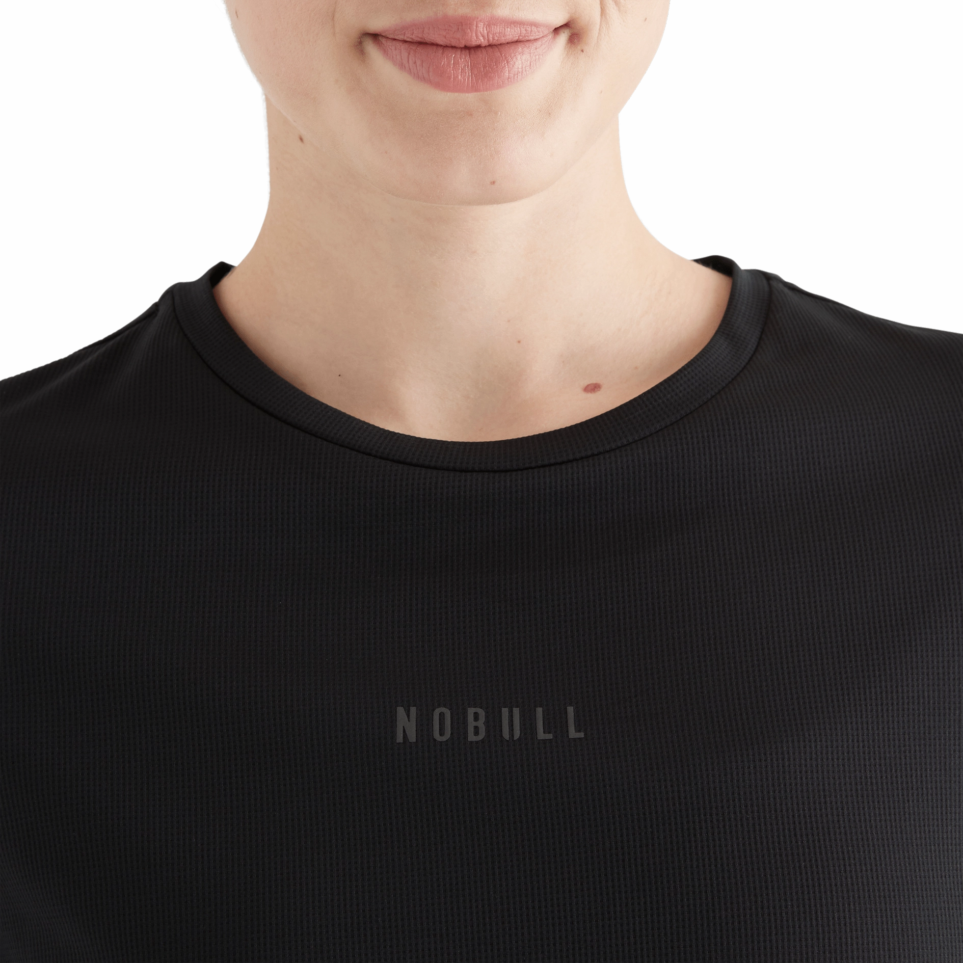 Ventilated Back Panels Zero Waste Production Label Women's Deltapeak? Micro Textured Tee