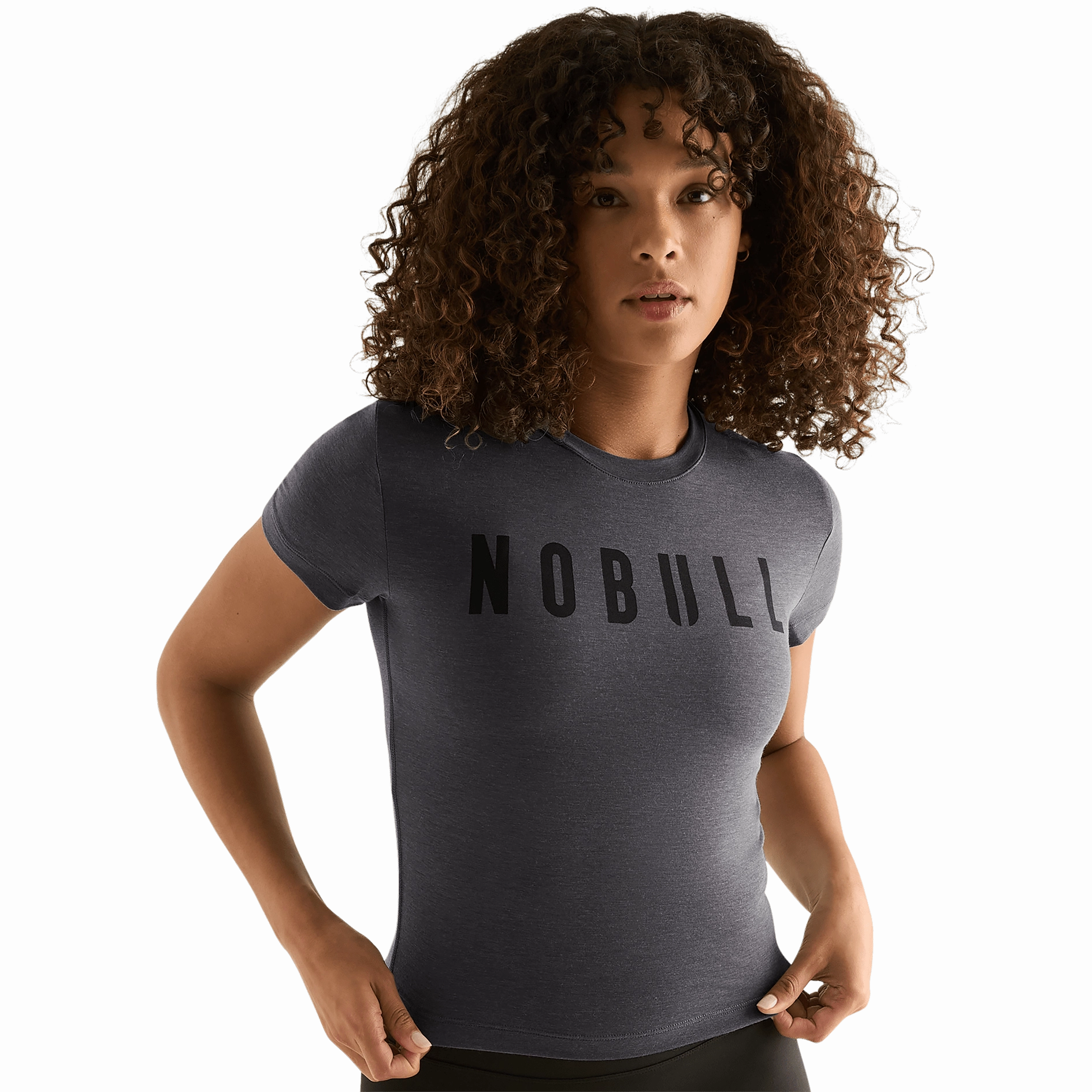 Women's NOBULL Fitted Tee Tencel Blend Fabric Wrinkle Resistant Finish