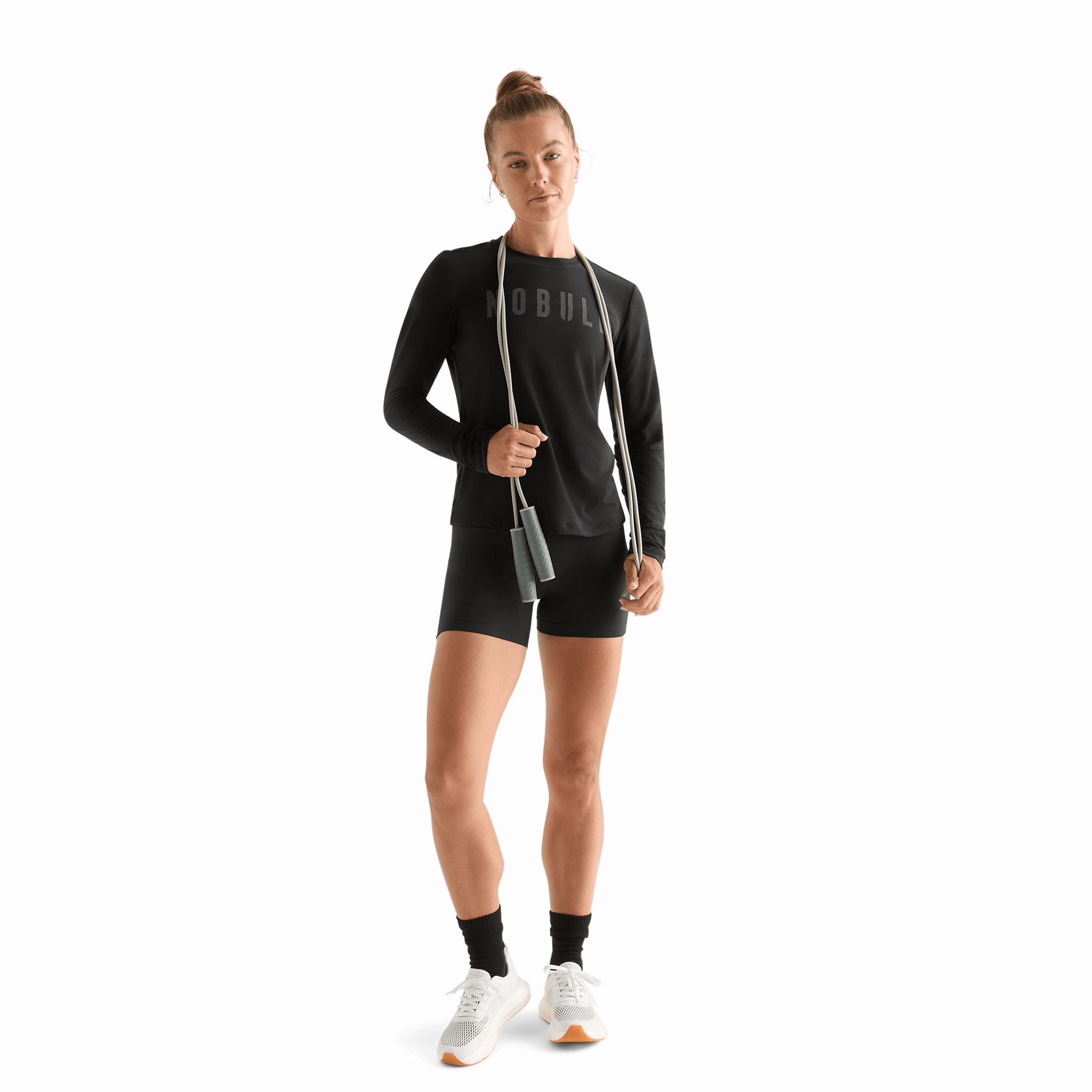 Vintage Hoodie Women's NOBULL Long Sleeve Tee