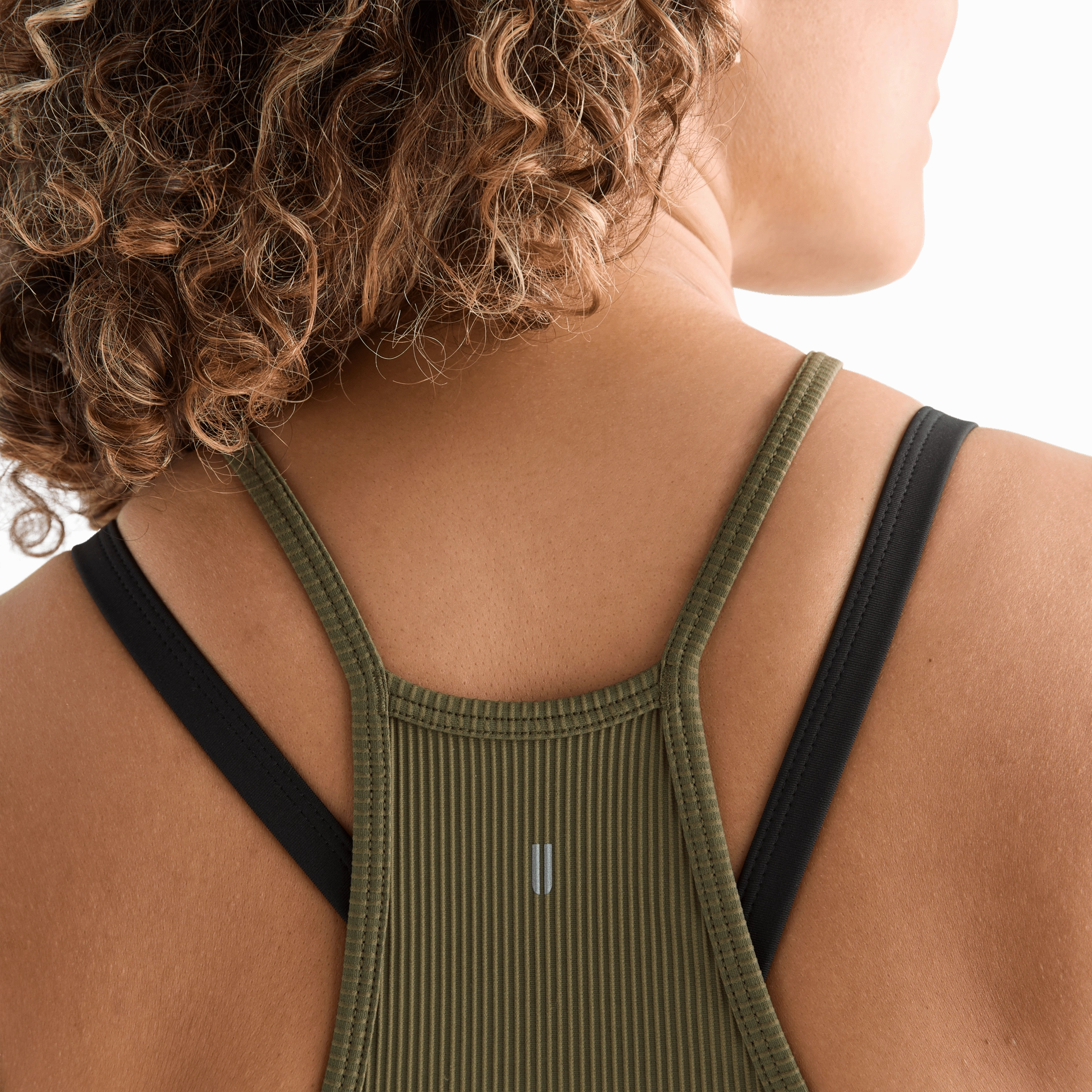 Trendy Sweater Reversible Layering Tech Women's Ribbed Halter Crop Tank