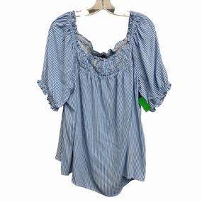 Spring Wear Top Ss By Torrid In Striped Pattern, Size:2X