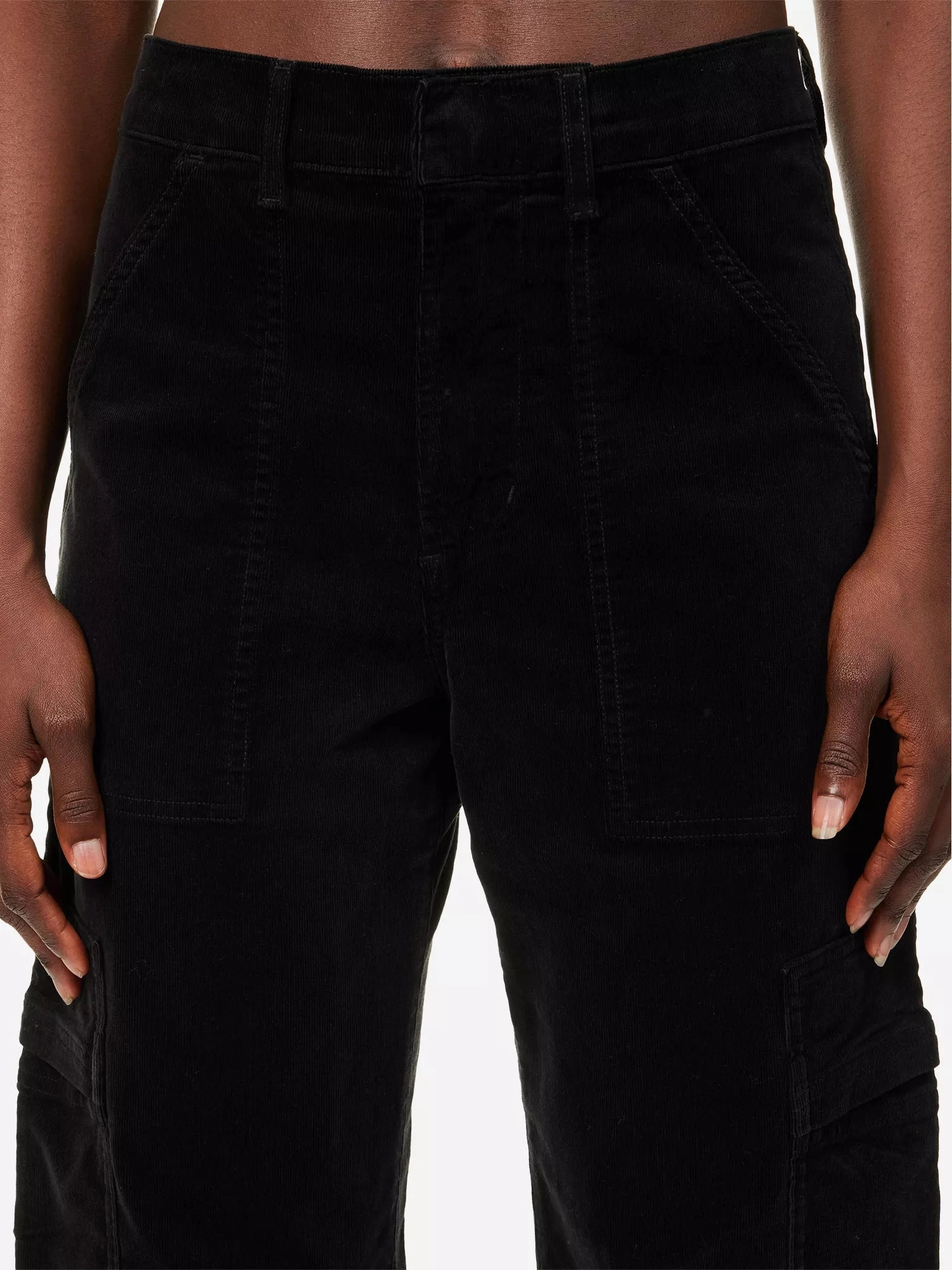 Citizens of Humanity Marcelle Corduroy in Charcoal Fast Move Workout Ready