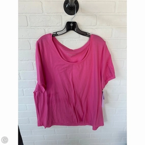 Top Short Sleeve Basic By Soft Surroundings In Pink, Size: 3x color blocking