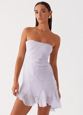 Yolanda Mini Dress - Lavender Easy Comfort Look