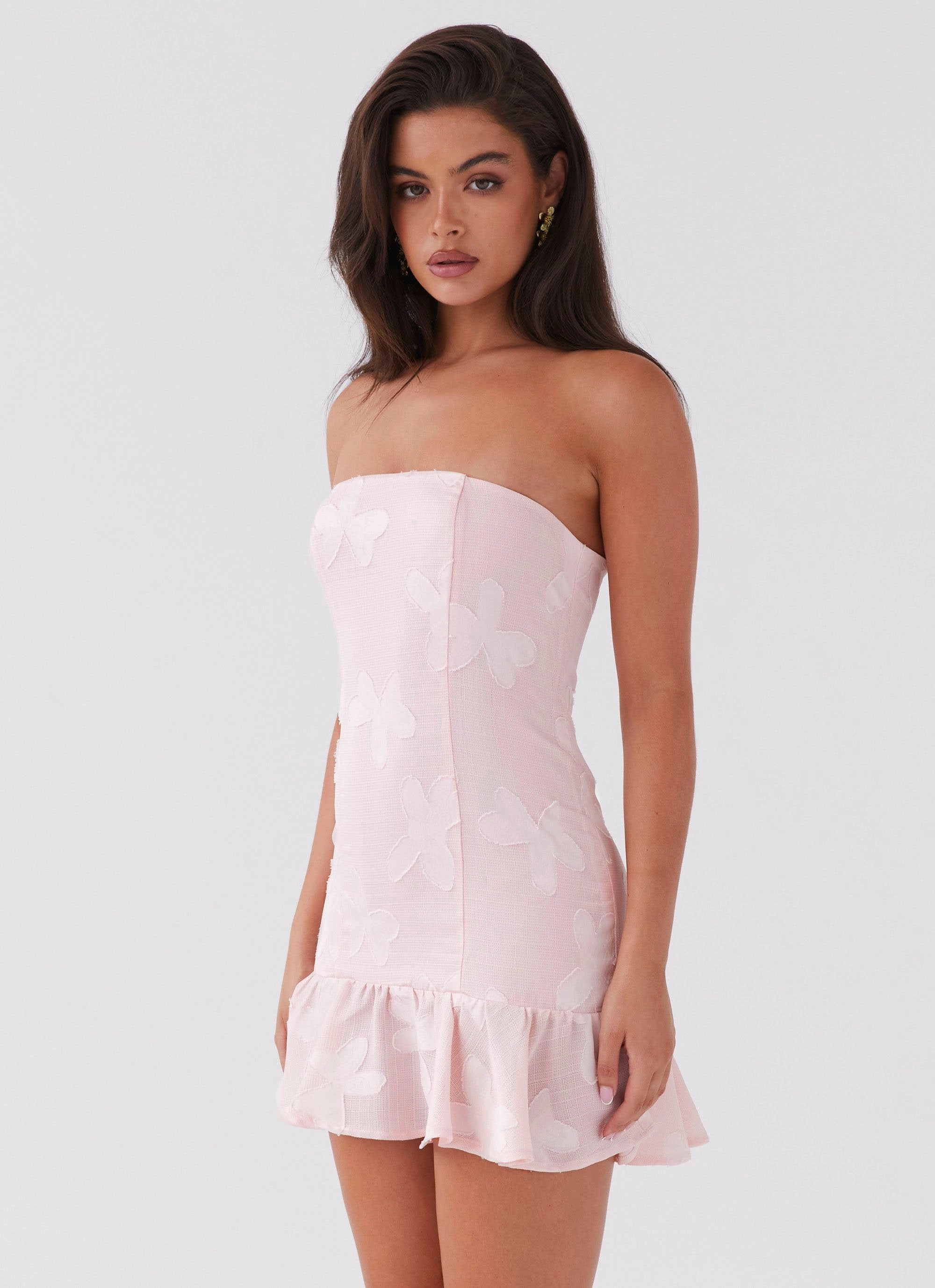Relax Form Night wear Young Heart Mini Dress - Pink Petal