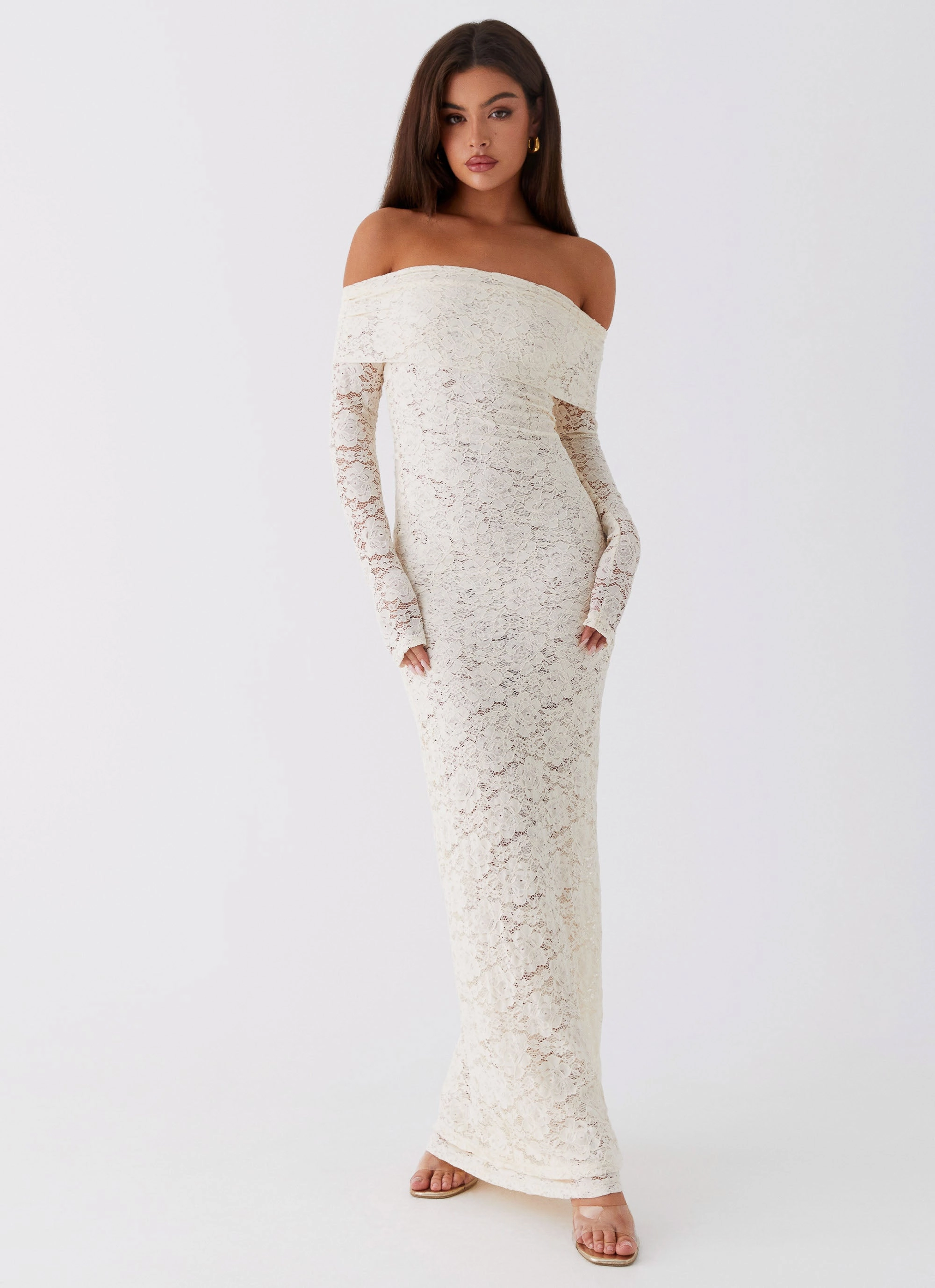 Yours Always Lace Maxi Dress - Ivory Bold Structure