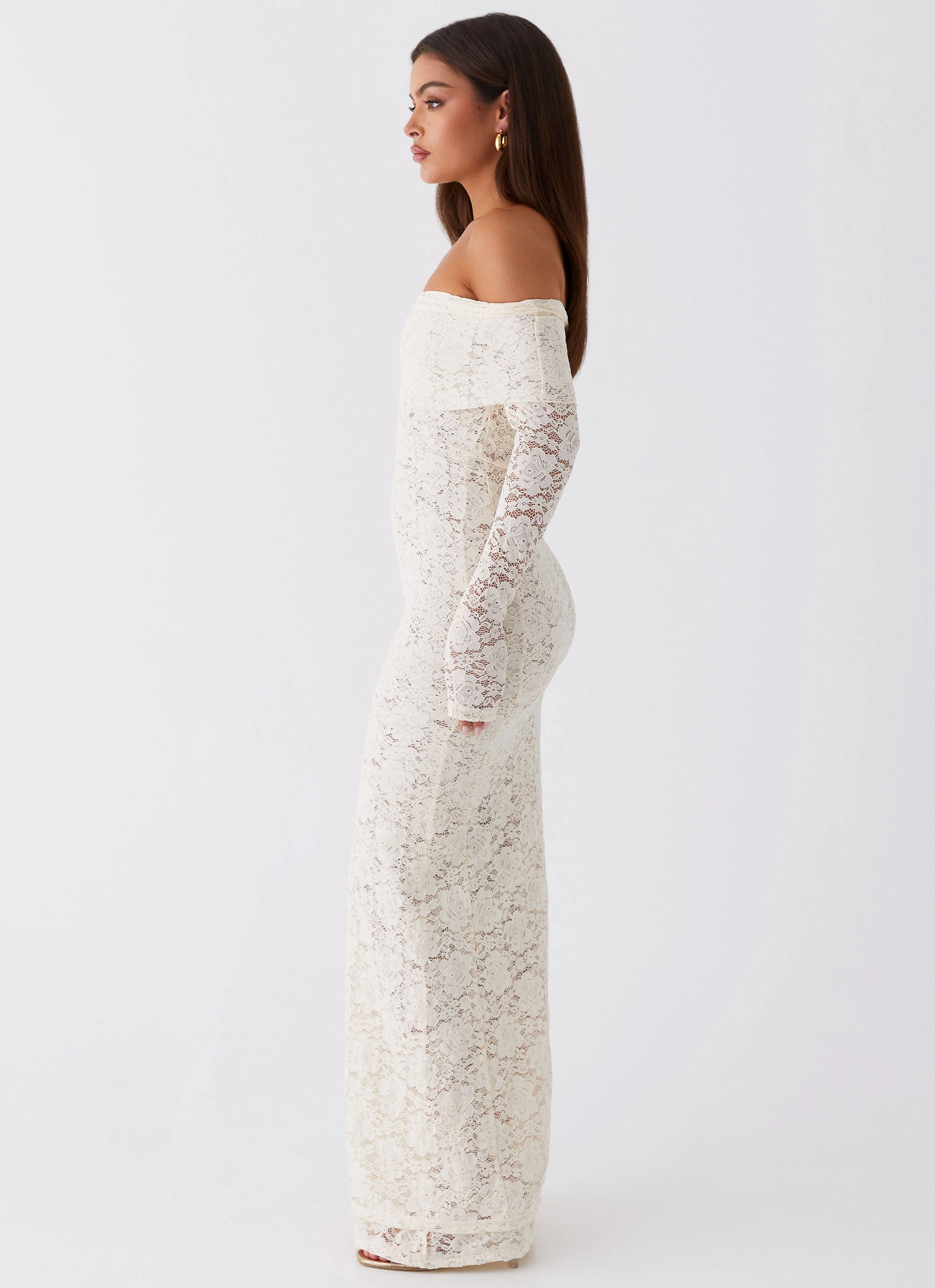Sleeveless Yours Always Lace Maxi Dress - Ivory