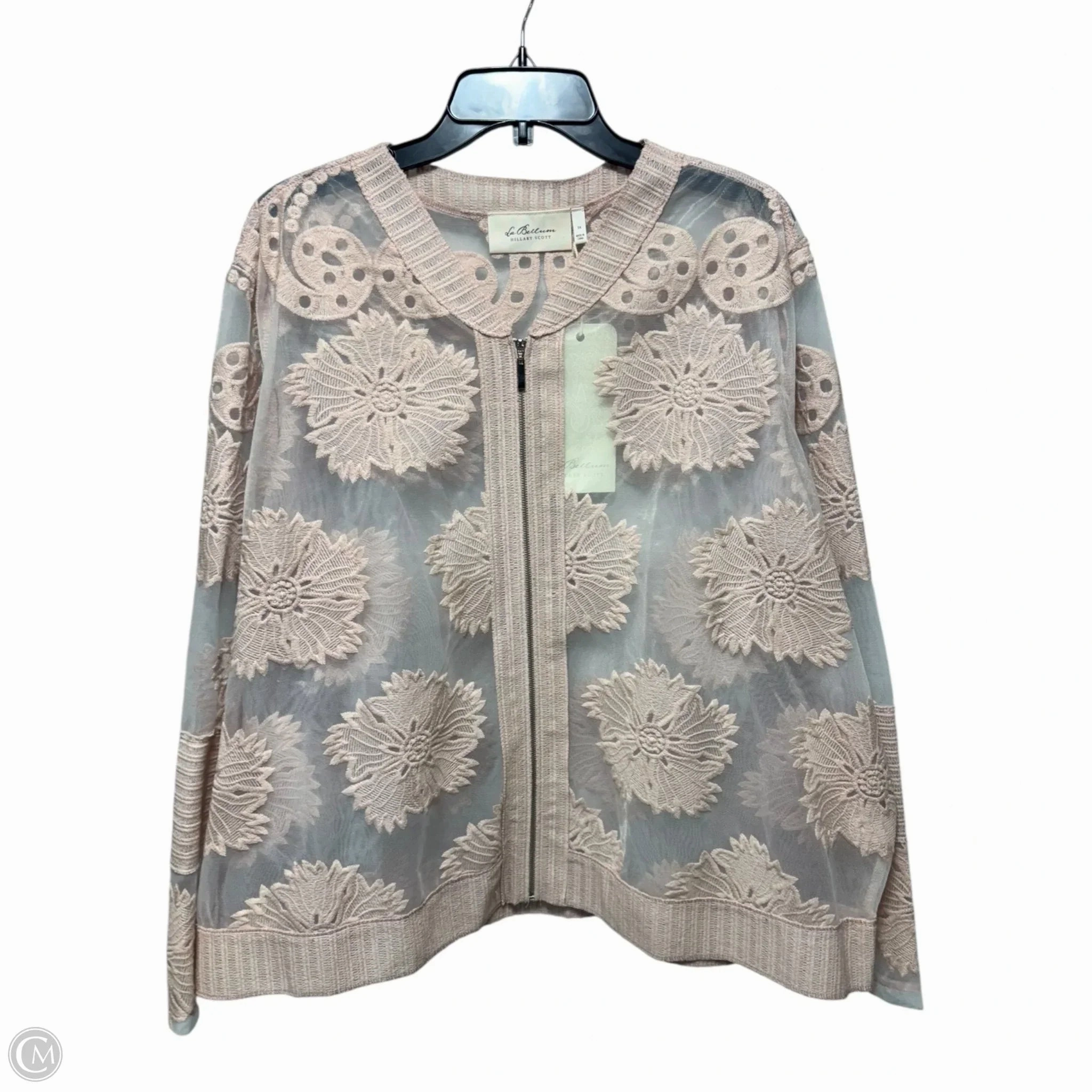 Flexible Joint Mobility Sheer Jacket Other By La Bellum In Pink, Size: 3x