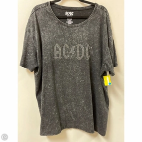 Loose fitting comfort Anti Static Finish Top Short Sleeve By Clothes Mentor In Black, Size: 2x