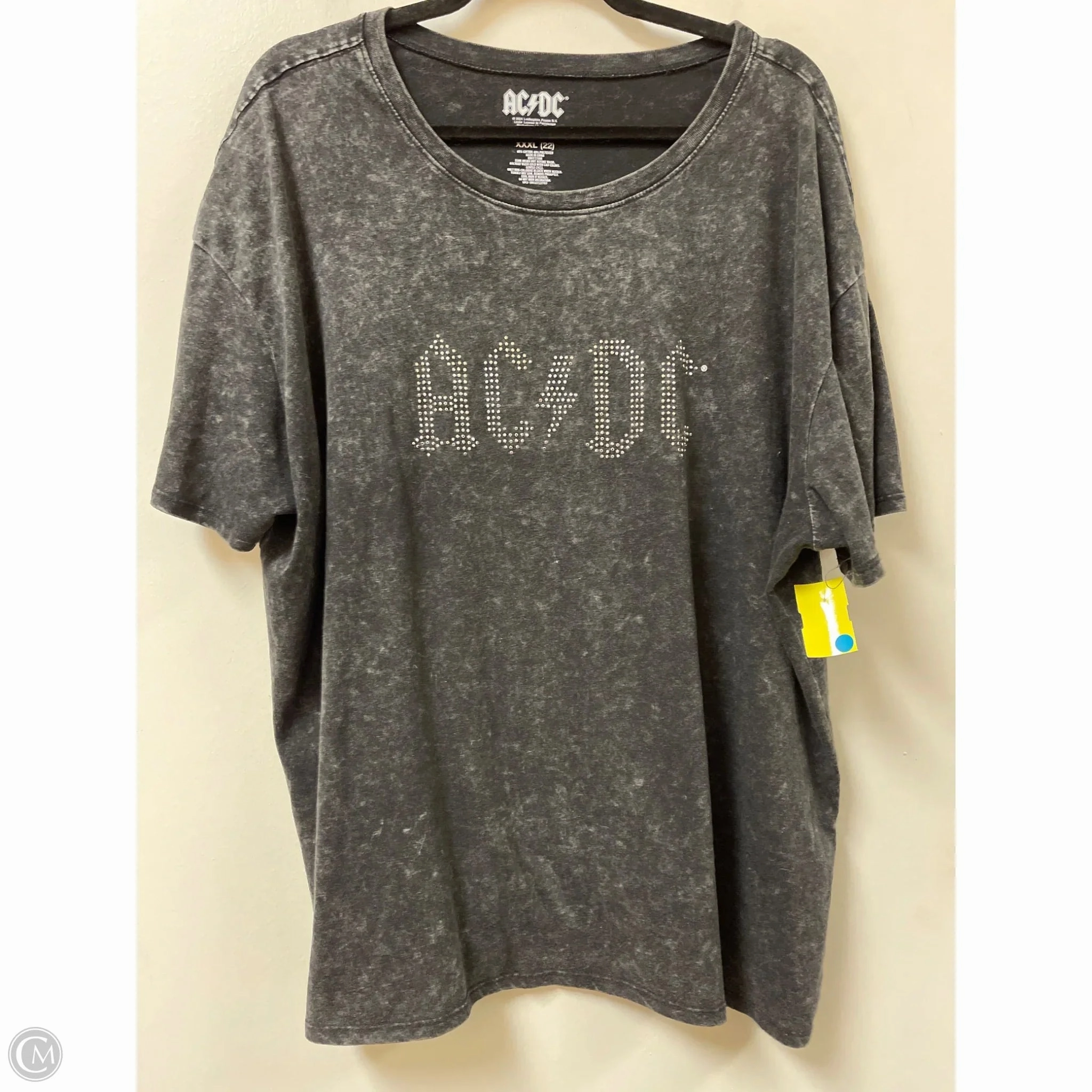 Loose fitting comfort Anti Static Finish Top Short Sleeve By Clothes Mentor In Black, Size: 2x